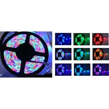 LED osvětlení LED pásek RGB 3528 5m na dálkové ovládání