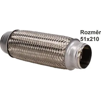 Výfuková trubka Vlnovec výfuku - pružný díl výfuku (51x210)