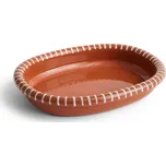 HAY DESIGN Servírovací mísa Barro Oval Large "Natural with Stripes" HAY