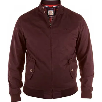 Pánská bunda D555 bunda pánská WINDSOR nadměrná velikost 4XL bordó