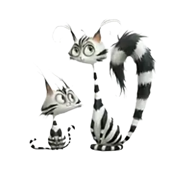 Nažehlovací obrázek - kočky V (8,8 x 9,0 cm)