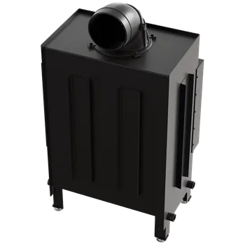 Krbová vložka Krbová vložka z oceli KRATKI LUCY pravá 12 kW, průměr 200 černá Thermotec LUCY/12/P/NEW/BLACK