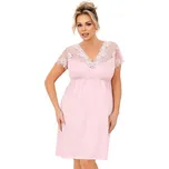 Donna Dámská viskózová noční košile pro plnoštíhlé Livia kr/r 3XL-6XL Velikost: 4XL, Barva: Tmavě modrá