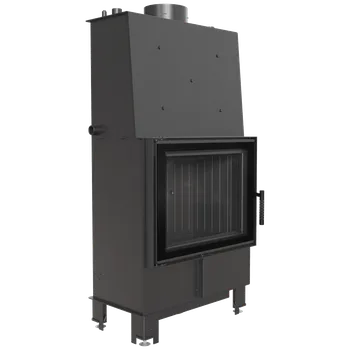 Krbová vložka s teplovodním výměníkem KRATKI LUCY 12 kW, průměr 200 černé obložení Thermot LUCY/PW/12/W/BLACK