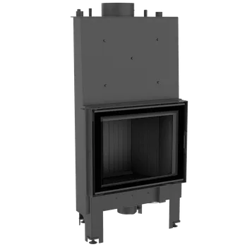 Krbová vložka Krbová vložka s teplovodním výměníkem KRATKI NADIA 12 kW, průměr 200 černé obložení Thermo NADIA/PW/10/W/BLACK