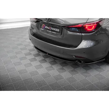 Auto-moto Maxton Design středový spoiler pod zadní nárazník pro Mazda 6 Mk3 FL, černý lesklý plast ABS