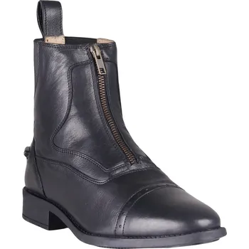 Jezdecká obuv QHP Pérka kožená Milaan QHP, pro dospělé, černá 38