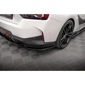Auto-moto Maxton Design boční difuzory pod zadní nárazník ver.2 pro BMW řada 2 G42 M-Pack, černý lesklý plast ABS