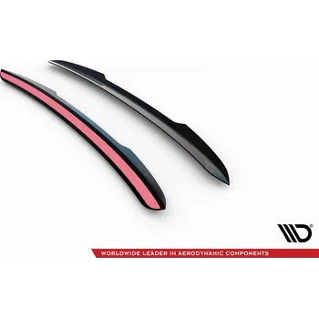 Auto-moto Maxton Design prodloužení spoileru pro Porsche 911 997 Turbo, černý lesklý plast ABS