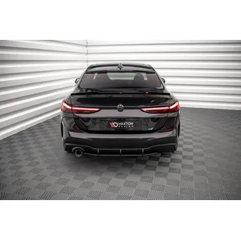 Autodíl Maxton Design "Street Pro" difuzor zadního nárazníku pro BMW řada 2 Gran Coupe F44 (2019-)/M-Pack, plast ABS bez povrchové úpravy, s červenou linkou