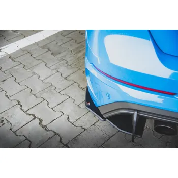 Nárazník Maxton Design "Racing durability" boční difuzory pod zadní nárazník pro Ford Focus RS Mk3, plast ABS bez povrchové úpravy