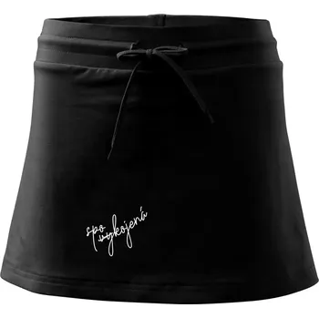 Dámská sukně Spokojená - vykojená - Sportovní sukně - two in one - M ( Černá )