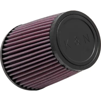Filtr pro motocykl K&N univerzální kulatý zkosený filtr se vstupem 89 mm a výškou 140 mm, gumový vrchlík SLEVA 8%