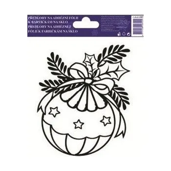 Předloha k barvám na sklo Koule koule