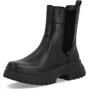 Dámská zimní obuv DÁMSKÉ KOTNÍKOVÉ BOTY RIEKER W1876-00 ČERNÁ Barva: Černá, Velikost: 38