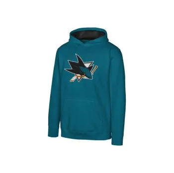 Chlapecká mikina Dětská Mikina NHL Outerstuff San Jose Sharks Prime Pullover Fleece (modrá), Velikost 18-20 let (170 - 180 cm)