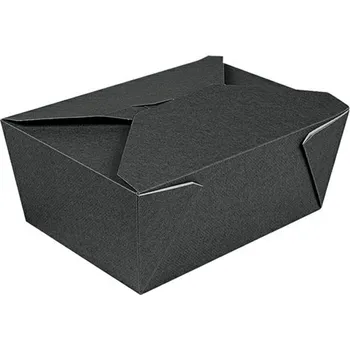Jednorázové nádobí BOX TAKEOUT 169/140/90mm černý 50ks