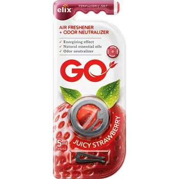 Vůně do auta Go Gel - Osvěžovač vzduchu s klipem GO Juicy Strawberry