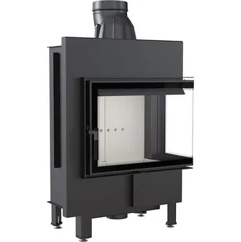 Krbová vložka Krbová vložka z oceli KRATKI LUCY pravá 12 kW, průměr 200 samozavírací dvířka LUCY/12/P/BS/BA1