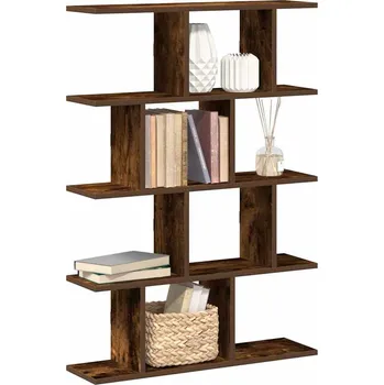 police vidaXL Nástěnná police 12 přihrádek kompozitní dřevo [860013] Barva: kouřový dub