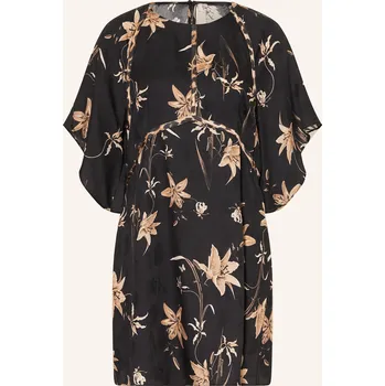 Dámské šaty Allsaints Dámské Šaty Xena, černá / velbloudí, 36