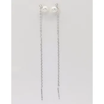 Náušnice Stříbrné provlékací náušnice