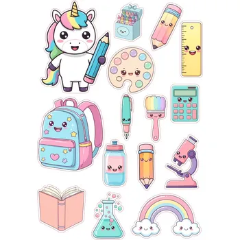 Jedlá dekorace na dort Škola_11 Materiál: Jedlý papír