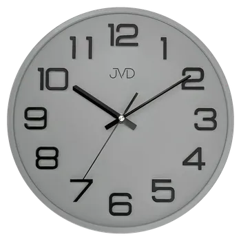 Hodiny JVD Plastové pastelové nástěnné tiché netikající hodiny JVD HX2472.13 (pastelové nástěnné hodiny)