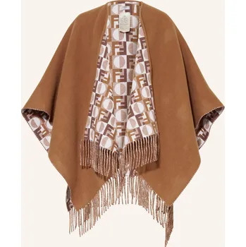 Kabelka Fendi Dámská Oboustranná Pelerína, hnědá, one size