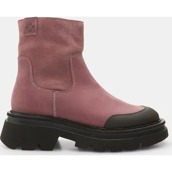 Dámská zimní obuv Baťa dámská zimní kožená kotníková obuv 130 le fialové, vel. 37