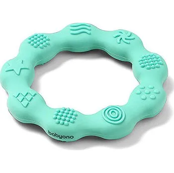 BabyOno silikonový kroužek modrý