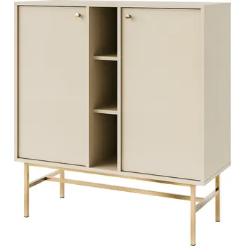 Komoda TOKYO 3 b | komoda 822 | 100,2 cm | béžová/zlatá