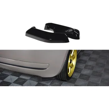 Tuning Maxton Design boční difuzory pod zadní nárazník pro Fiat 500, černý lesklý plast ABS