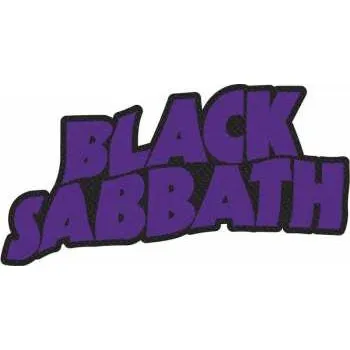 Nášivka Merch Black Sabbath: Black Sabbath Standard Patch: Logo Cut Out (retail Pack)