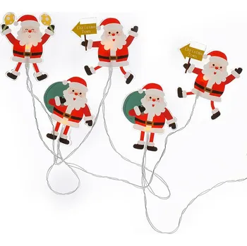 Vánoční dekorace LED okenní řetěz Santa - 6 LED - přísavný - 120cm