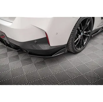 Tuning Maxton Design boční difuzory pod zadní nárazník ver.1 pro BMW řada 2 G42 M-Pack, černý lesklý plast ABS