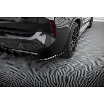 Tuning Maxton Design boční difuzory pod zadní nárazník ver.2 pro BMW X3 M F97 Facelift, černý lesklý plast ABS