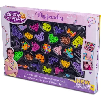 Dětské navlékací korálky Mikro trading Korálky navlékací v krabičce