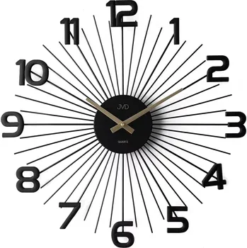 Hodiny JVD Designové kovové černé paprskovité hodiny JVD HT120.1