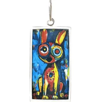 Přívěsek Aljančič Pes 2 Miniartion bílé zlato