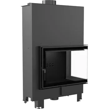 Krbová vložka s teplovodním výměníkem KRATKI MBA pravá 17 kW, průměr 200 černé obložení Th MBA/PW/17/P/BS/W/BLACK + Doprava Zdarma