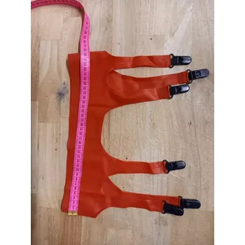 Latexový podvazkový pás - červený - výprodej