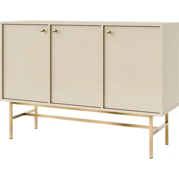 Komoda TOKYO 3 b | komoda 813 | 124,5 cm | béžová/zlatá