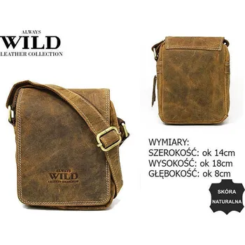 ALWAYS WILD taška pánská 250591-MH-1848 TAN kůže