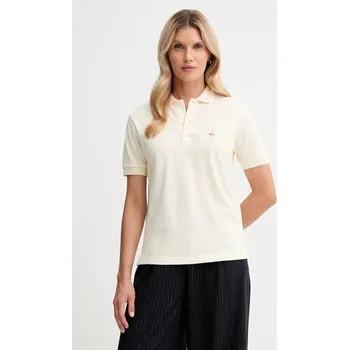 Bavlněné polo tričko Bally WJE080 béžová 01X, vel. S