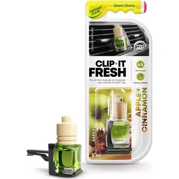 Osvěžovač vzduchu Clip it fresh - Osvěžovač vzduchu s klipem Apple & Cinnamon