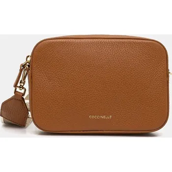 Kabelka Kožená kabelka Coccinelle TEBE E5.MN5.55.I1.01.S hnědá 82X, vel. ONE SIZE