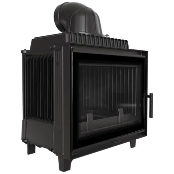 Krbová vložka Litinový krb na dřevo KRATKI FRANEK DECO 12 kW, průměr 200 FRANEK/12/DECO