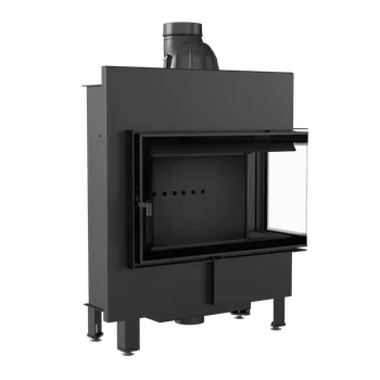 Krbová vložka Krbová vložka z oceli KRATKI LUCY SLIM pravá 10 kW, průměr 160 černá Thermotec LUCY/14/SLIM/P/BS/BLACK