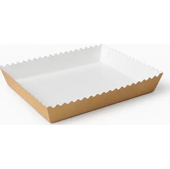 Jednorázové nádobí Miska papír/kraft 200/140/30mm 50ks